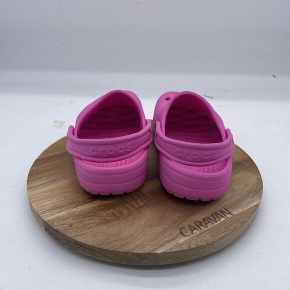 Crocs Classic Clogs Girls J1 Pink Sandals Slip On Water Comfort Youth Shoes - Picture 4 of 10